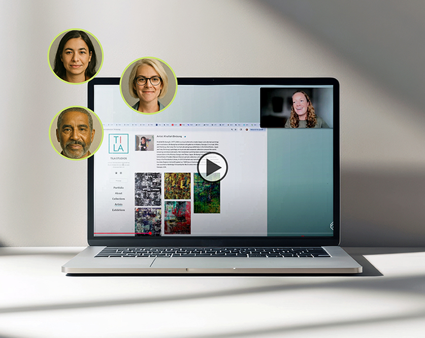 Webinar on a Laptop